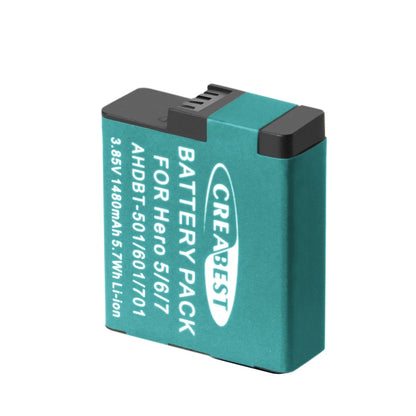 3Pcs Battery AHDBT-501 601 701 For GoPro HERO 7 Hero 6 5 Black +Triple Charger