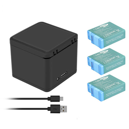 3x AHDBT-901 1800mAh Battery For GoPro Hero9 Hero10 11 Black ADBAT-001 +Charger