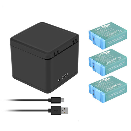 3x AHDBT-901 1800mAh Battery For GoPro Hero9 Hero10 11 Black ADBAT-001 +Charger
