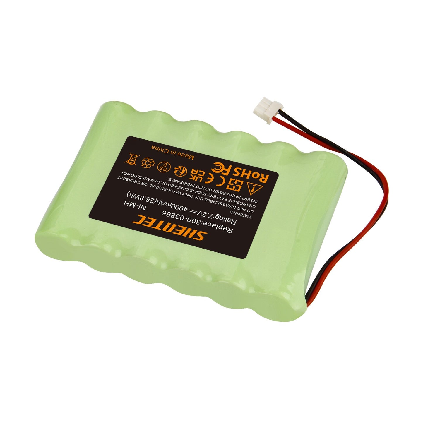 SHENTEC 7.2V 4000mAh Ni-MH  Battery for Honeywell Lynx 5100/5200/5300 300-03866 LCP500-4B