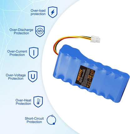 SHENTEC 18V 5000mAh Li-ion Battery for Husqvarna Automower 320/430X/440/450X/520/550  589 58 52-01/589 58 57-01/588 14 64-01/588 14 64-02