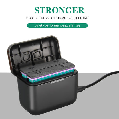 2x 3.0Ah 3.85V JH-X4 Replacement Battery +Power Box Charger For Insta360 X4 Action Camera