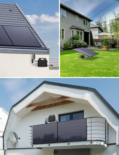 Micro Power Inverter 800W, Inverter Balcony Power Station with WiFi, Plug & Play, App Control, 5 m AC Cable, PV Inverter