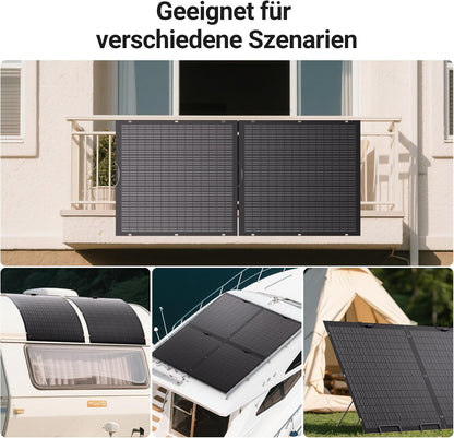 480W Flexible Solar Panel Kit 2 x 240 W Flexible Solar Module for Motorhome, Car, Shed, Roof, Boat, Balcony, IP67, Solar Cell Photovoltaic Off Grid