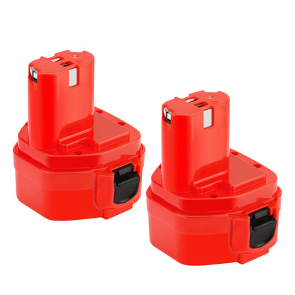 SHENTEC 2 Packs 5000mAh 12V Ni-MH Battery For Makita PA12 1200 1234 1220 1235 1222 1233