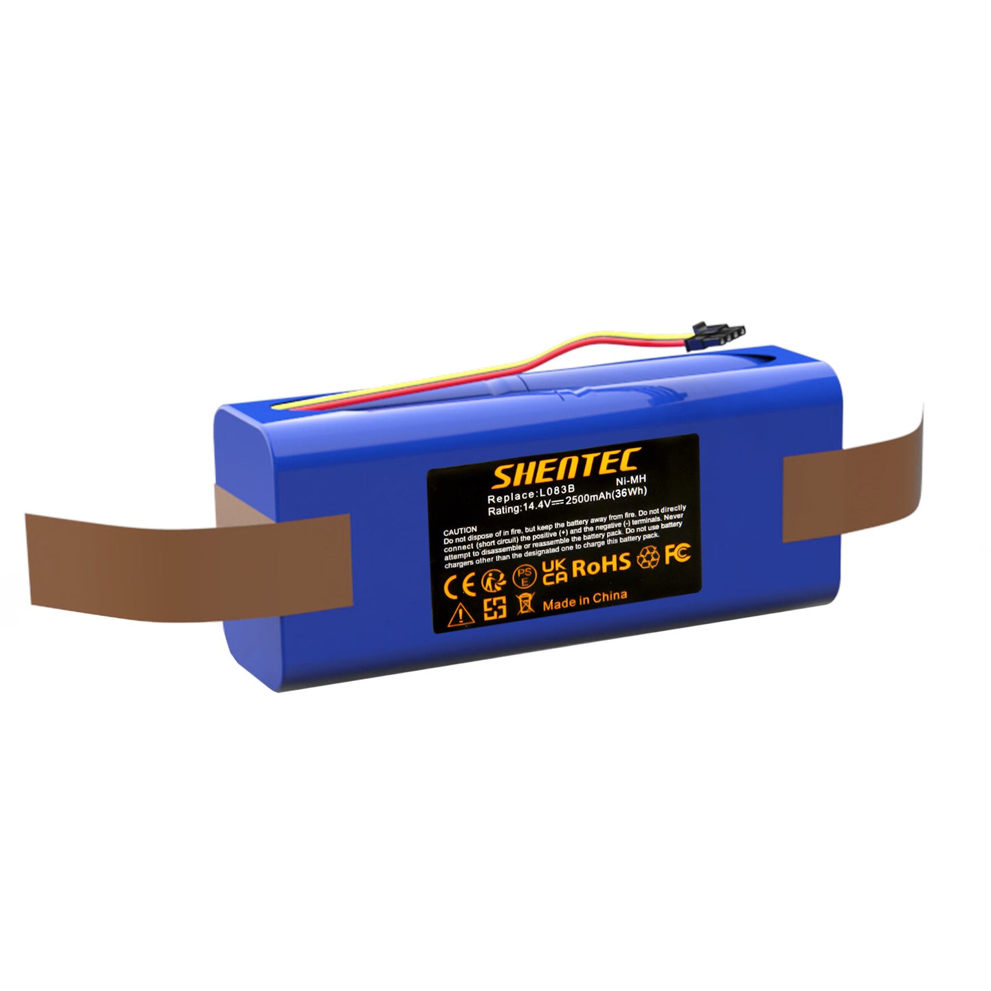 SHENTEC 2.5Ah 14.4V Ni-MH Battery For Midea R1-L081A, R1-L083B, R1-L085B Replace L083b