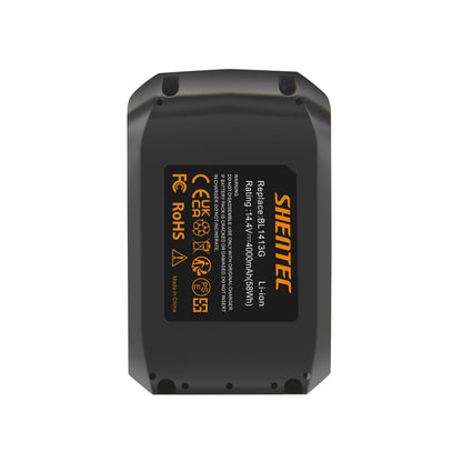 SHENTEC 4000mAh 14.4V LI-ion Replacement Battery for Makita BL1413G BL1411G BL1415G HP347DWE JV143D