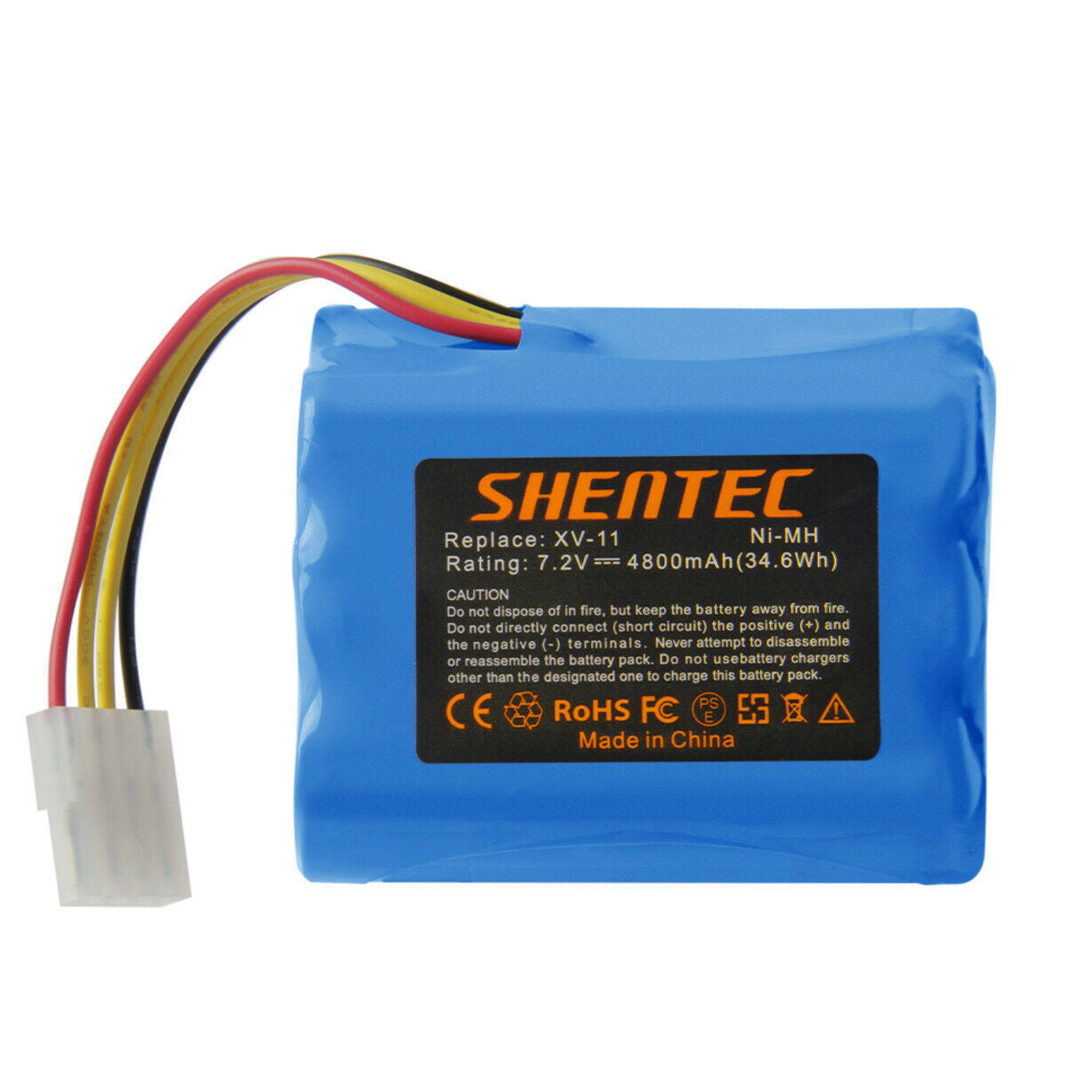 SHENTEC 4800mAh 7.2V Replacement Battery For Neato XV-11 XV-12 XV-14 XV-15 XV-21 XV-25 205-0001