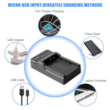2x Li-50B Battery USB Charger For Olympus SZ-30 SZ-20 XZ-10 SP-800UZ SP-815UZ