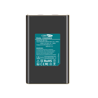 2Pcs DMW-BLE9E Battery Charger For Panasonic Lumix GF5 GX7 DMC- GF3 DC-G110 GX85