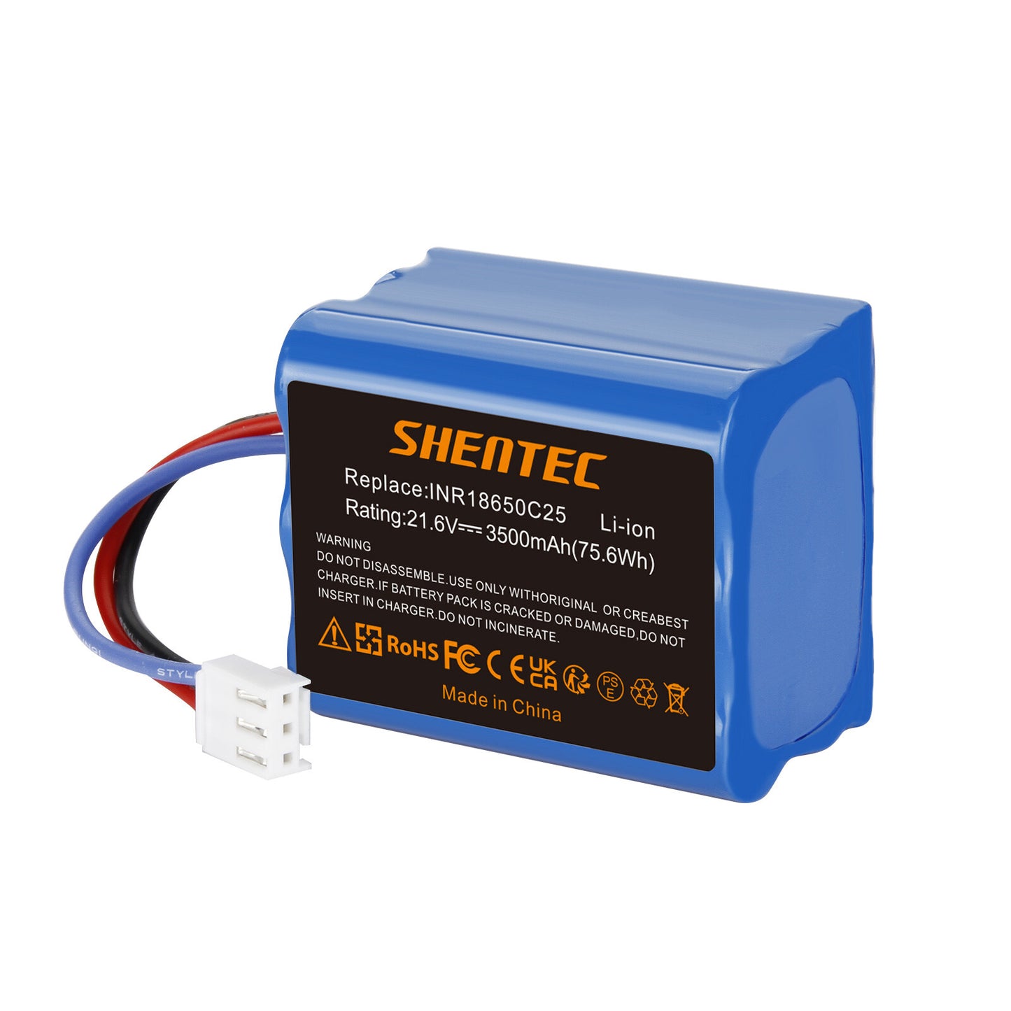 SHENTEC 2x3.5Ah 21,6V Li-Ion Battery for Philips FC6721/01 FC6722/01 FC6723 FC6726 FC6729