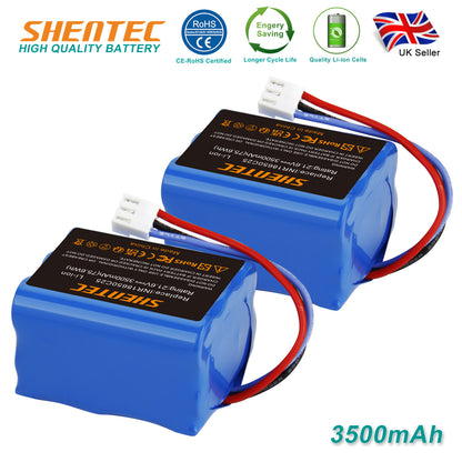 SHENTEC 2x3.5Ah 21,6V Li-Ion Battery for Philips FC6721/01 FC6722/01 FC6723 FC6726 FC6729