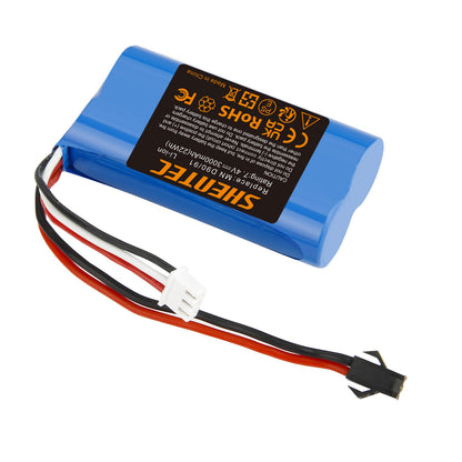 SHENTEC 3Ah 7.4V Li-ion Battery for MN D90/91 MN 99/99S RC Car Model H101 H105 RC