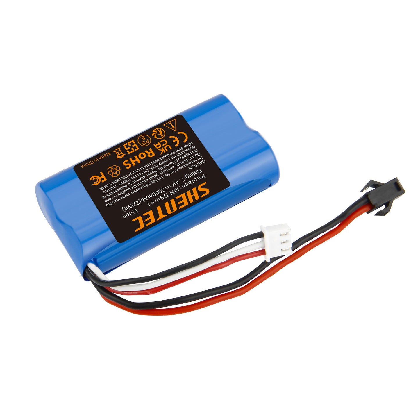 SHENTEC 3Ah 7.4V Li-ion Battery for MN D90/91 MN 99/99S RC Car Model H101 H105 RC