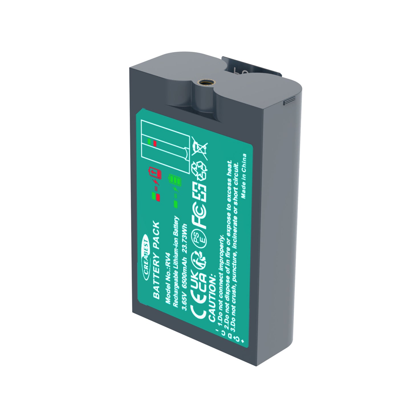 SHENTEC 6.4Ah V4 Rechargeable Battery For Ring Video Doorbell 2 3 4 Spotlight Stick Up