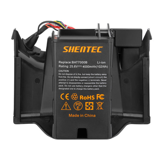 SHENTEC 4000mAh 25.6V Li-ion Battery For Robomow MRK7005A BAT7000B RC302 RC306 RC312 RC308