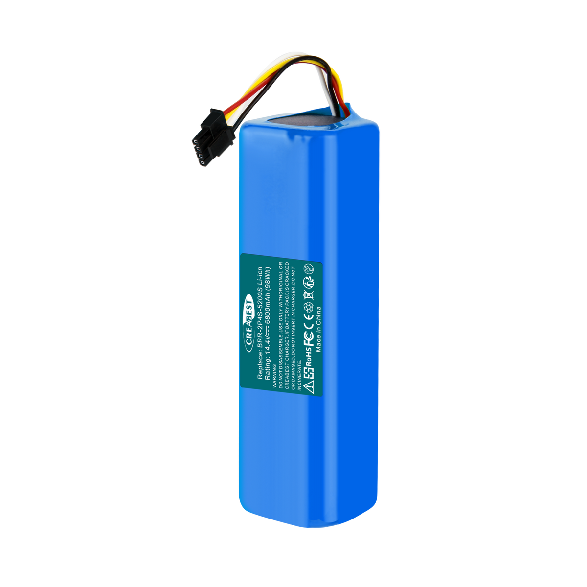 14.4V 6800nAh BRR-2P4S-5200S Li-ion Battery For Xiaomi Roborock T4 T6 T7 Mijia S7
