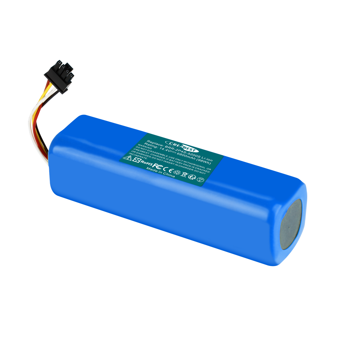 14.4V 6800nAh BRR-2P4S-5200S Li-ion Battery For Xiaomi Roborock T4 T6 T7 Mijia S7