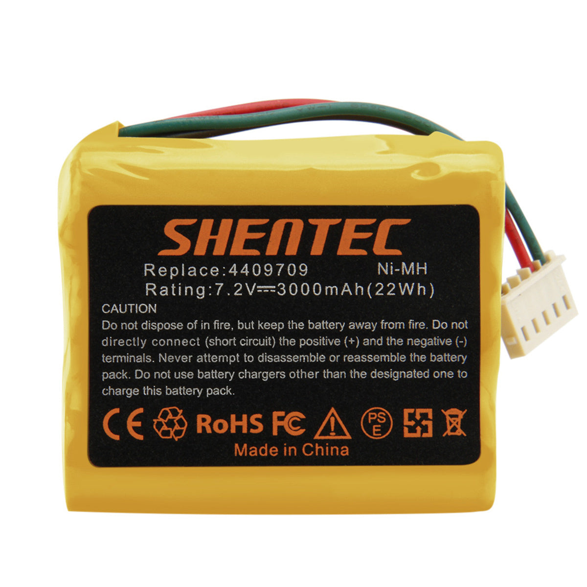 SHENTEC 2x 3.0AH 7.2V Ni-MH Battery For iRobot Braava 390 380T 390T 4409709 Mint Plus 5200C