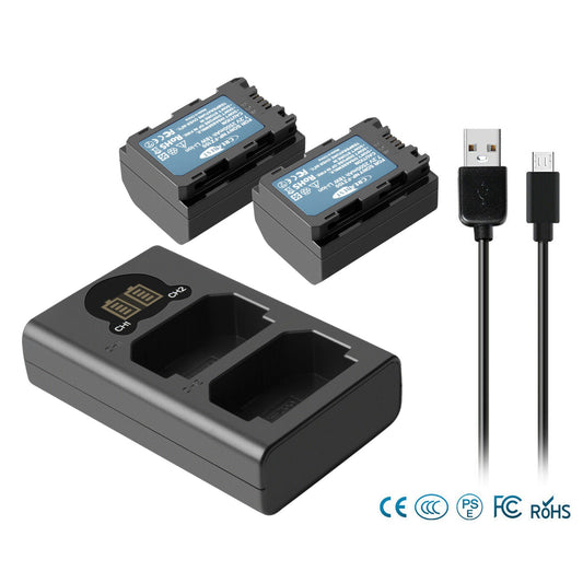 2x NP-FZ100 Battery &Charger For Sony Alpha A6600 A9R A9S A7 III A7R III A7R IV