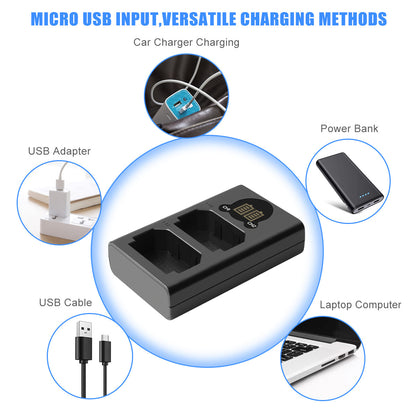 2x NP-FZ100 Battery &Charger For Sony Alpha A6600 A9R A9S A7 III A7R III A7R IV