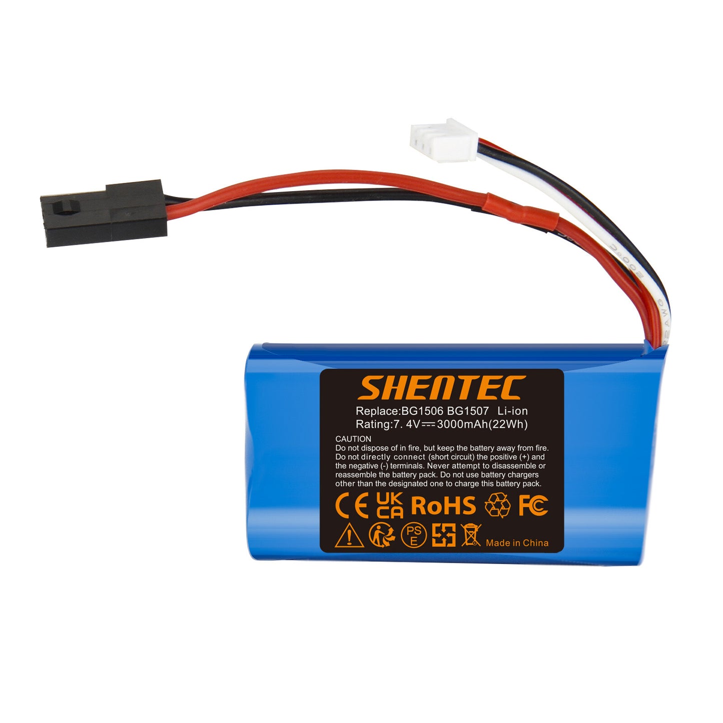 SHENTEC 7.4 V 3.0Ah Li-ion Battery with USB Charger For SUBOTECH BG1506, BG1507, BG1513