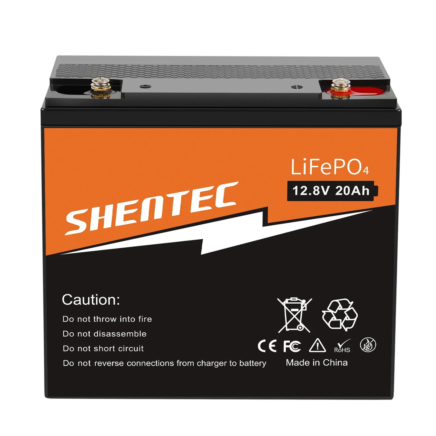 SHENTEC 12V 20Ah Lithium LiFePO4 Rechargeable  Battery For Home RV Boat Solar