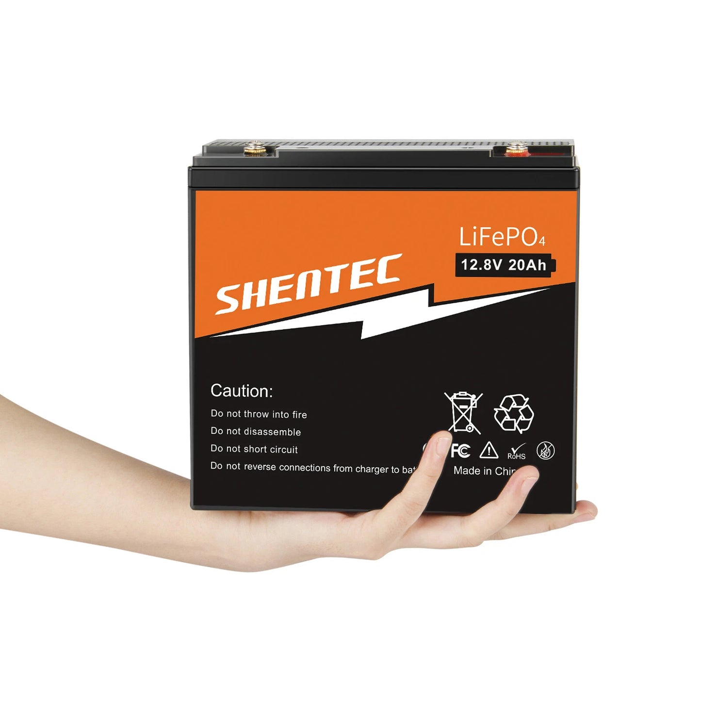 SHENTEC 12V 20Ah Lithium LiFePO4 Rechargeable  Battery For Home RV Boat Solar
