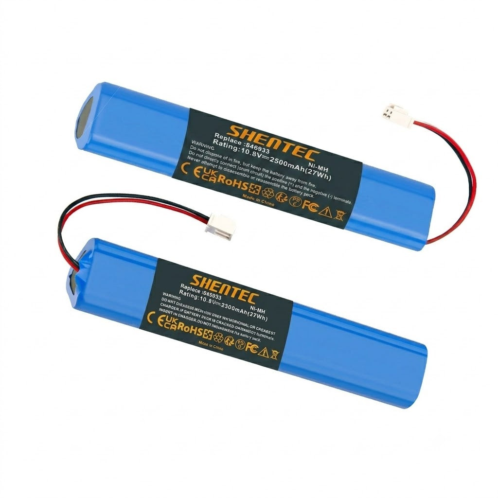 2 Packs 10.8V 2500mAh Ni-MH Replacement Battery for Velux 946933 Solar Shutters & Roof Windows (with Cable and Plug)