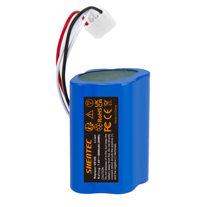 SHENTEC 6Ah 7.4 V Li-ion Replacement Battery For Vorwerk SCM61932,46439 Vorwerk Kobold VR100,VX100
