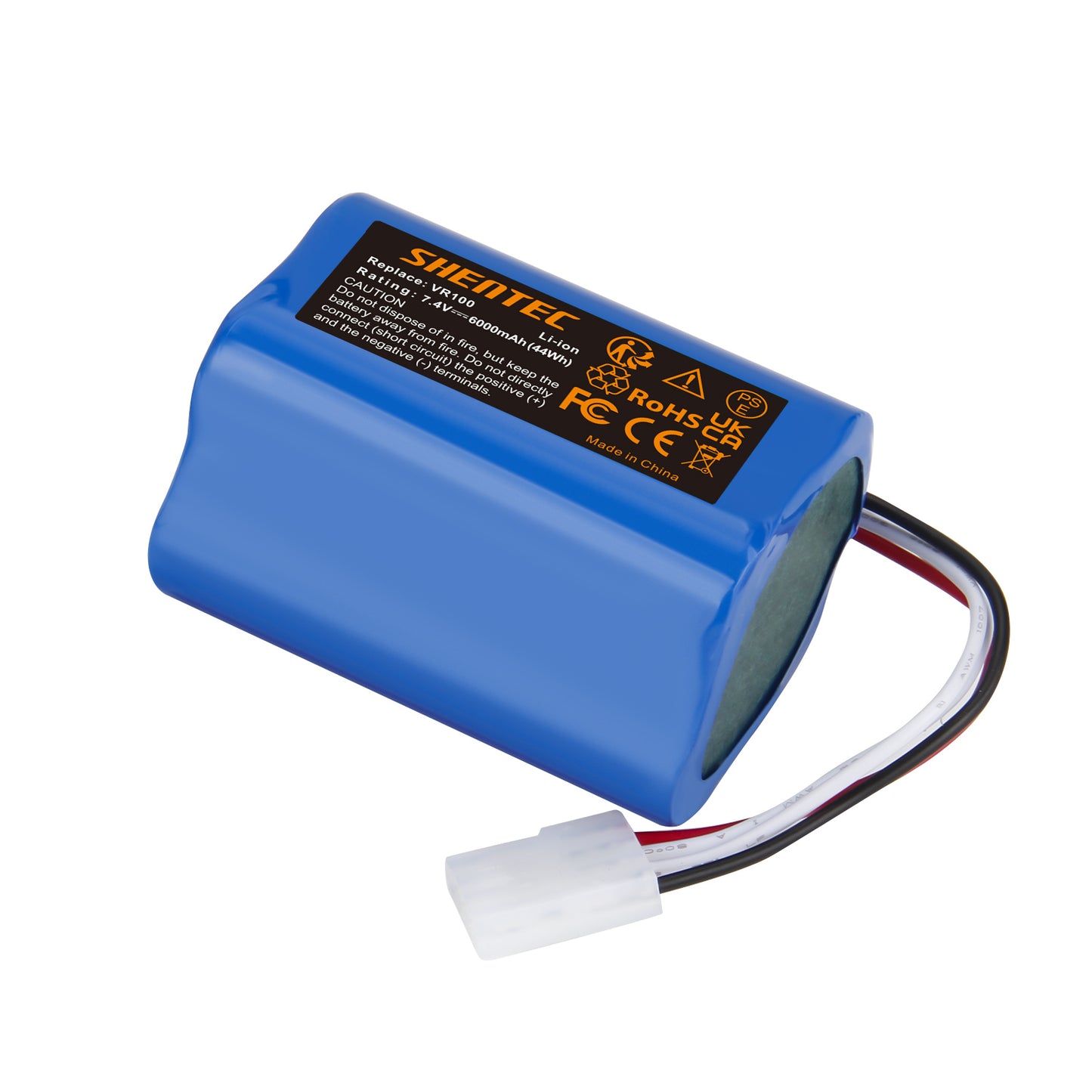 SHENTEC 6Ah 7.4 V Li-ion Replacement Battery For Vorwerk SCM61932,46439 Vorwerk Kobold VR100,VX100