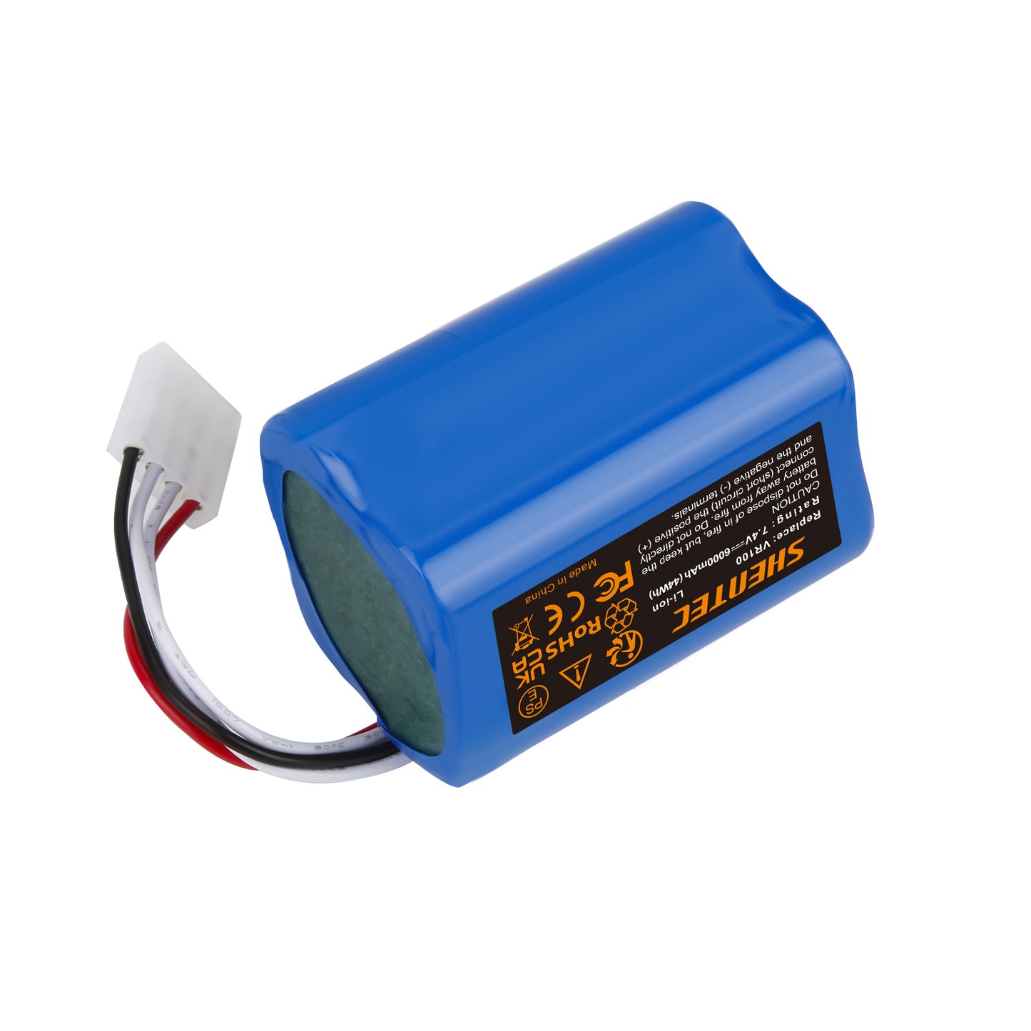 SHENTEC 6Ah 7.4 V Li-ion Replacement Battery For Vorwerk SCM61932,46439 Vorwerk Kobold VR100,VX100