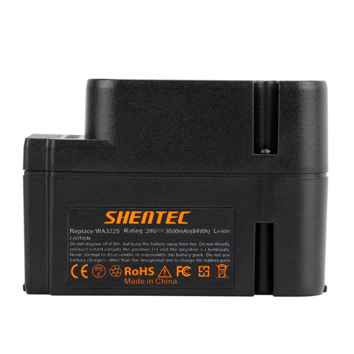 SHENTEC 28V 3.0AH Li-ion Battery For Worx WA3225 WA3565 Landroid M800 WG790E WG754E